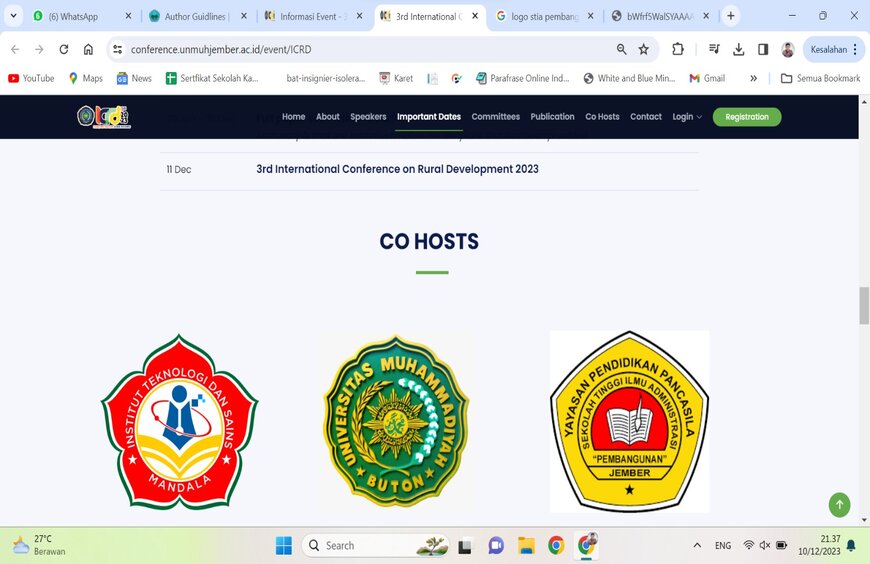 UM Buton  Ikuti Konferensi Internasional sebagai Co-Host