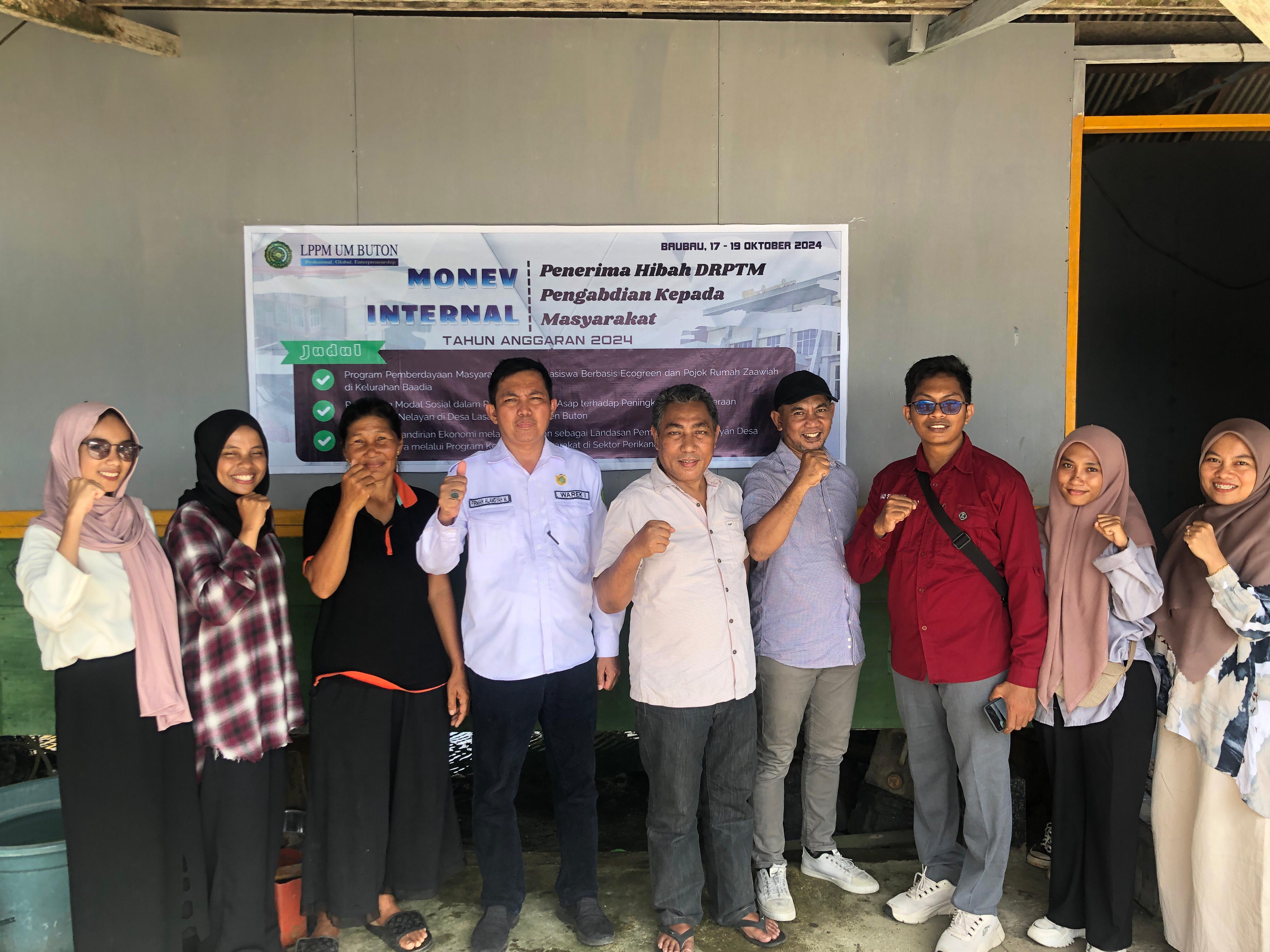 Hari Pertama UM Buton Lakukan Monev Internal PkM di Bajo Tira Tira Kecamatan Lasalimu, Kabupaten Buton