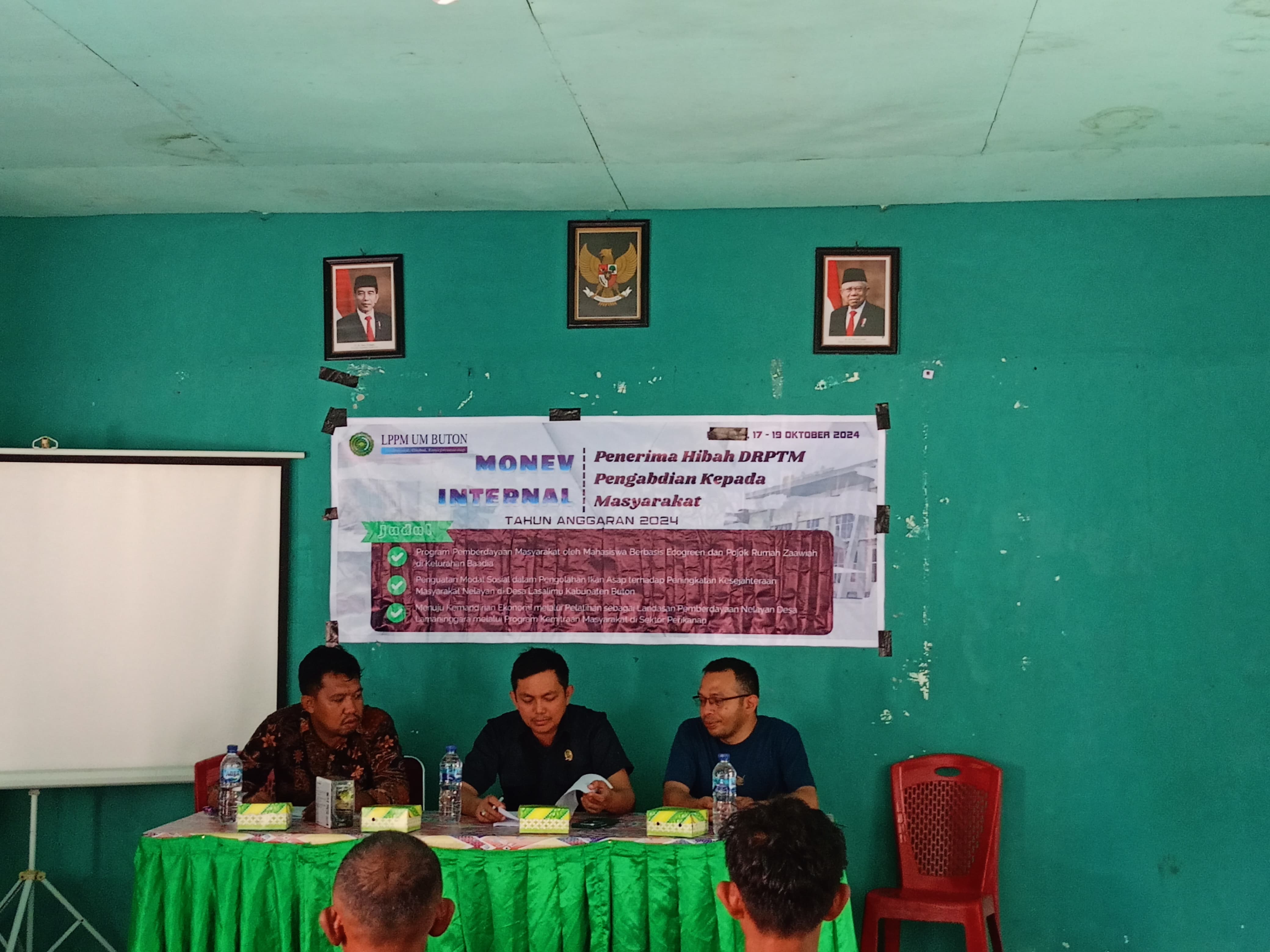 Hari Ketiga UM Buton Gelar Monev PkM Internal di Desa Lamaninggara, Siompu Barat Kabupaten Buton Selatan
