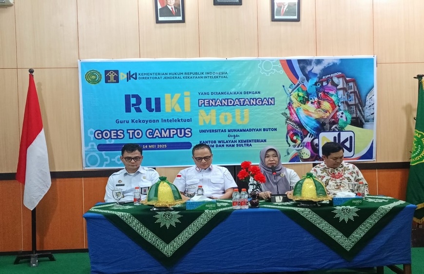 Kemenkumham Sultra Gelar Sosialisasi Hukum Kekayaan Intelektual Goes To Campus di UM Buton