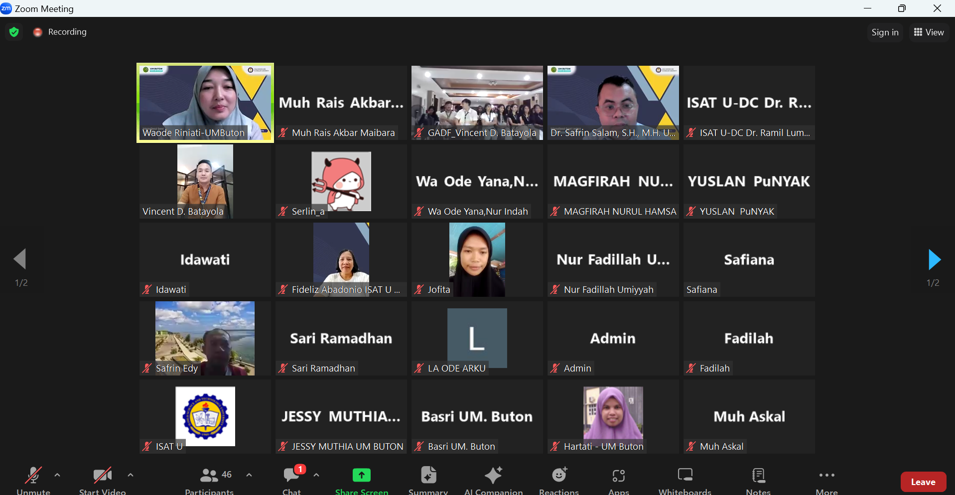 Implementasi Visi UM Buton Berdaya Saing Global , Dosen UM Buton di Undang Sebagai Narasumber Kuliah Tamu Internasional
